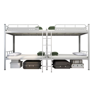 Multifunktionales Kombiniertes Studenten-Wohnheimbett, Hochbett mit Mittelleiter und Schreibtisch-Schrank für College-Hostels - Product Image 5