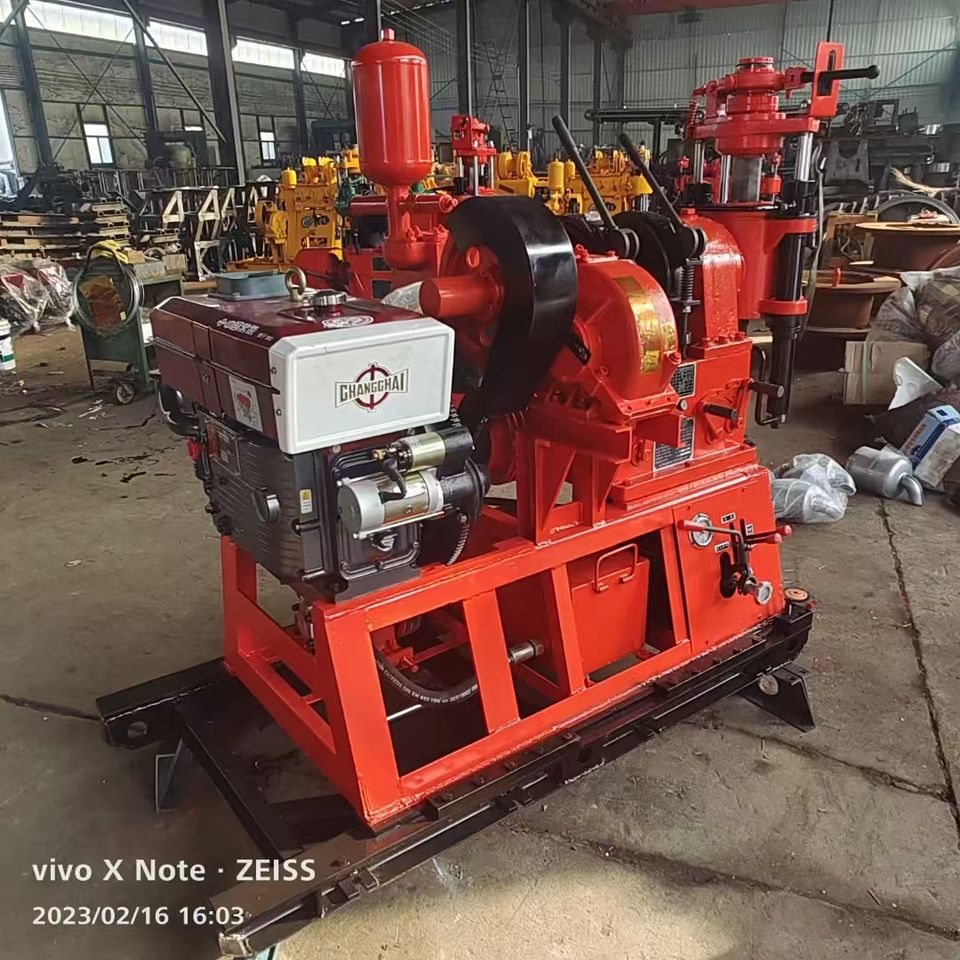 Water Well Rotary Core Drilling Rig 200m Compact Lightweight High ...