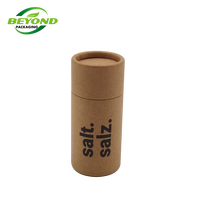 Vente en gros de contenants en carton biodégradables Tube de papier kraft d'emballage de poudre avec tamis à papier