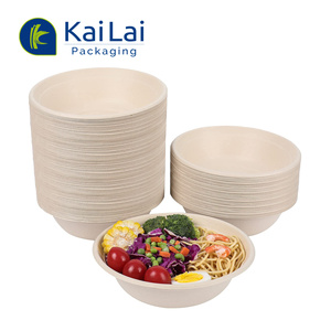 Biodégradable chaud jetable 28oz bol à <span class=keywords><strong>soupe</strong></span> naturel best-seller canne à sucre 350ml bol rond micro-ondable - Product Image 3