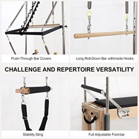 Pilates Cadillac Reformer Vintage Pilates Equipment Maple Wood Pilates Reformer Machine para entrenamientos en el hogar