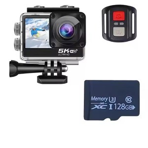 Nkiwi <span class=keywords><strong>Camera</strong></span> hành động thể thao Wifi độ phân giải cao 5K 30 khung hình/giây 4K 60 khung hình/GIÂY máy quay kỹ thuật số 2inch 1.5inch cảm ứng màn hình màu kép - Product Image 1