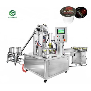 Remplisseur rotatif alimenté par PLC Siemens pour poudres: farine, poudre de café, poivre noir, épices - Product Image 1