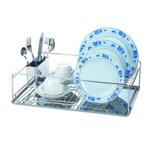 Нержавеющая сталь полная сетка проволочная сушилка для посуды для дома и кухни тарелка чаши подставка для посуды