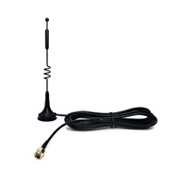 Antena SMA Macho 2.4G 7DBI con Base Magnética y Cable RG174 de 3 Metros