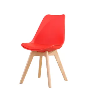 Wisemax Furniture Unique Solid Wood Chair Base Modern Triangle Backrest Hotel Canteen Chair Kitchen Fabric Dining Chair