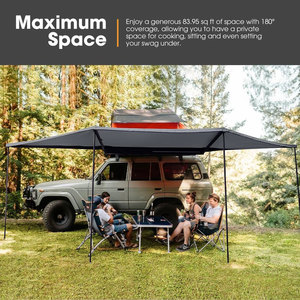 Toldo Lateral para Vehículo Ambull, Resistente al Agua y al Viento, con Protección UV50+, <span class=keywords><strong>de</strong></span> 180 Grados, para SUV, Camioneta y Camión, Venta al Por Mayor <span class=keywords><strong>de</strong></span> Fábrica - Product Image 5