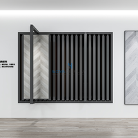 Présentoir à carreaux rotatif de bonne qualité, présentoir à carreaux personnalisé, entretoise push pull en acier, présentoir à carreaux pour salle d'exposition