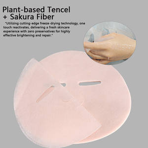 Y173 OEM Sakura Fiber Freeze-Dried Waterless Solid Disposable Water-Activated Dry Face Cloth Paper Facial <span class=keywords><strong>Mask</strong></span> Sheet Material. - Product Image 2