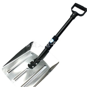 Pala para Nieve de Aleación de Aluminio 30x25cm con Mango en D para Uso en Vehículos y Exteriores - Product Image 1