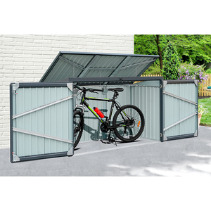 Deposito bidone della spazzatura impermeabile in metallo mobile e chiudibile a chiave <span class=keywords><strong>giardino</strong></span> esterno Smart deposito <span class=keywords><strong>biciclette</strong></span> capannone - Product Image 2