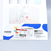Carpeta de archivos de negocios A4 de laminación a prueba de arañazos con ranura para tarjeta y logotipo personalizado Carpeta de presentación duradera para uso corporativo