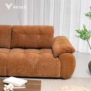 Housse de canapé Teddy sectionnel carré, aspect bouclé tendance, qualité supérieure, canapé Teddy Bear rembourré carré pour villa - Product Image 5