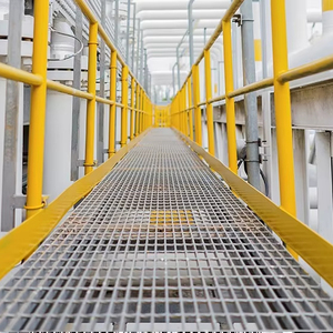 Rejilla de Acero Galvanizado de Alta Resistencia de Fácil Instalación, Rejilla de Barras, Plataformas de Paso Estándar ASTM para Puentes de Estructura de Acero - Product Image 1