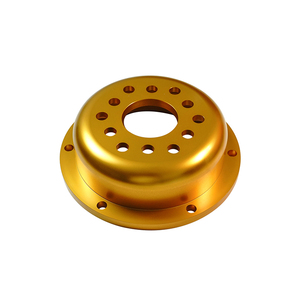 Moyeu en aluminium EN AW 6061 anodisé usiné CNC pour l'industrie des machines, haute précision, plusieurs finitions - Product Image 2