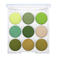 Palette de fards à paupières en poudre scintillante dorée neutre, pigment minéral longue tenue, imperméable, haute qualité, marque privée