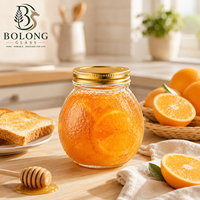 Pot en verre vide personnalisé avec logo, écologique et recyclable, 3 tailles, forme orange, couvercle en bambou, emballage pour bougie
