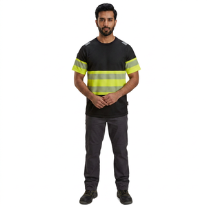 Camisetas de alta visibilidad personalizadas al por mayor para construcción, ropa de trabajo de manga larga, camiseta de seguridad reflectante para hombre - Product Image 1