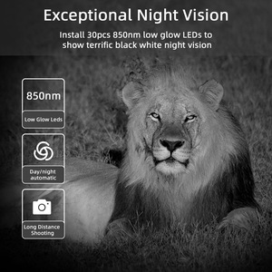50MP กล้องดิจิตอลสำหรับล่าสัตว์4K, กล้องตรวจจับสัตว์ป่ากลางแจ้งวิสัยทัศน์กลางคืนอินฟาเรดกล้องดักถ่ายภาพ HC-812A - Product Image 2