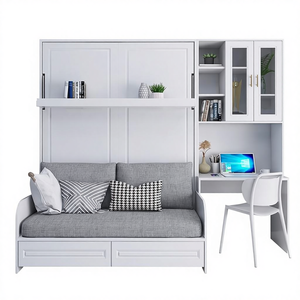 <span class=keywords><strong>Letto</strong></span> a Scomparsa Moderno Multifunzionale <span class=keywords><strong>con</strong></span> Divano, Scrivania e Soluzione Salvaspazio per Camera da <span class=keywords><strong>Letto</strong></span>, Pannello in Melamina Modulare - Product Image 1