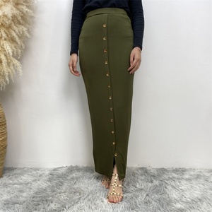 6060 #   Jupe Femme Taille Haute Slim à Boutons de Haute Qualité, Populaire, Confortable et Élégante pour le Quotidien - Product Image 3