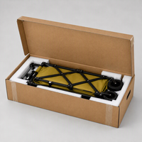 Chariot de Vendeur Pliable avec Auvent et Plateau de Table, Capacité 150L, Chariot Robuste pour Vente Ambulante, Marchés de Fermiers, Événements Extérieurs