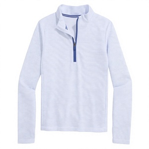 Men High Quality Quarter Zipper Hoodie <b>White</b> Polyester Full Sleeve Breathable Men Hoodie Custom Design And Logo Hoodie - Product Image 3