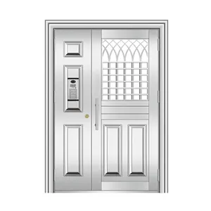 Jiahui Doors Fireproof Double Leaf Steel Fire Rated Door For Warehouse And Building Soundproof Acoustic Door