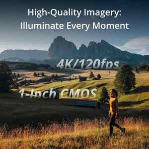1'' CMOS 4K/120fps 16mins Charge 80% Full-Pixel Fast Focusing 100% Original Creator Gimbal Video <b>Camera</b> - Product Image 2