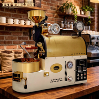 Tostador de Café de Mesa Bideli de 500g, 600g y 1kg, Tostador de Granos de Café a Gas para Uso Doméstico y en Cafeterías