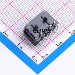 WB300A1H-083P-002 Wire-to-Board Pin Header Bent Lead Through Hole,P=3mm Connector 2x4P 3mm Right Angle Insert 8P - Product Image 2
