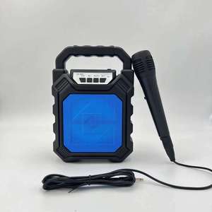 Factory Portable Bluetooth Speaker LED <b>Light</b> FM Radio Handheld Outdoor Speaker <b>Wireless</b> Stereo Bass Speaker - Product Image 6