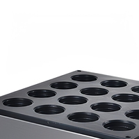 Machine à gaufres et snacks électrique professionnelle en acier inoxydable 16 empreintes antiadhésive avec fonction de cuisson de gâteaux aux haricots rouges pour boulangerie et pâtisserie