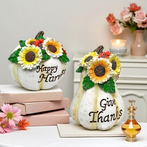 Nuevos Adornos de Resina para el Festival de la Cosecha, Decoración de Girasol y Calabaza, Conjunto de Arreglos para Hogar, Jardín y Exteriores - Product Image 1