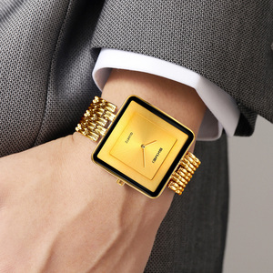Hot-selling Antique Square Simple Stylish Unisex <b>Couple</b> Quartz <b>Watch</b> 3ATM Waterproof Stainless Steel Multi-color Dial Bulk - Product Image 5