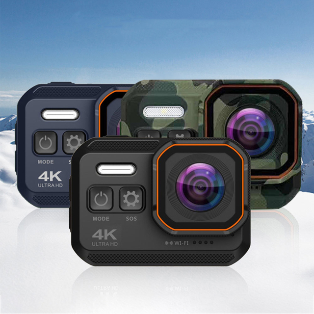 Support Wifi IPS 1080p Action Sports Camera Accessory IP68 Waterproof 4K 60Fps Action Camera