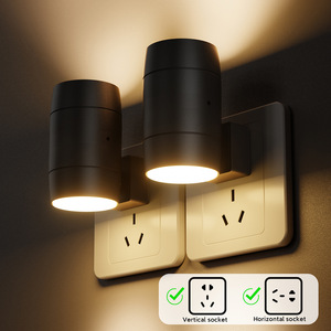 Luz Nocturna Acrílica Giratoria con Sensor de Luz, Brillo Ajustable, Enchufe Directo, para Pasillo, Sala de Estar, Venta Caliente - Product Image 2