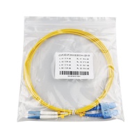 Câble de fibre optique monomode duplex LC/UPC-SC/UPC SM 9/125 DX 2.0MM LSZH 3M, cordon de raccordement SC UPC