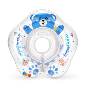 Bouée <span class=keywords><strong>de</strong></span> <span class=keywords><strong>bain</strong></span> pour bébé Swimbobo en forme d'ours, avec <span class=keywords><strong>anneau</strong></span> <span class=keywords><strong>de</strong></span> cou pour nouveau-né, double chambre à air, anti-retournement, pour piscine et hôpital - Product Image 1