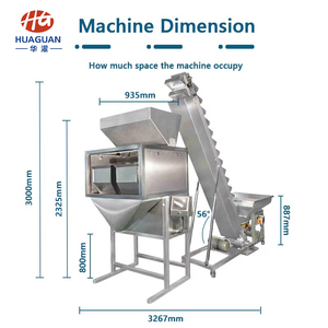 Erdnuss-Sonnenblumenkern-Getreide-Vibrations-Wiege-Füll waage 5kg Linsen-Nüsse Reisgranulat-Füll-und Absack maschine - Product Image 4