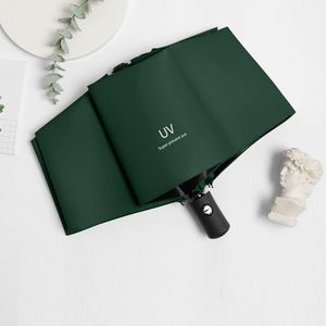 Custom Logo Portable Ring Handle Vinyl <b>Sunscreen</b> Foldable Wholesale Sunny Rainy Sun Capsule Folding Small Mini Pocket Umbrella - Product Image 4