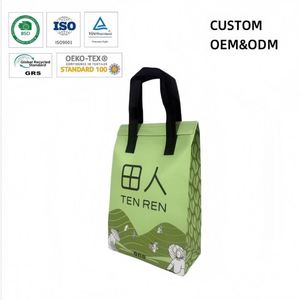 Durable Insulated Bag for Food Delivery Customized Thermal Cooler Tote for Delivery Drinks - Product Image 4