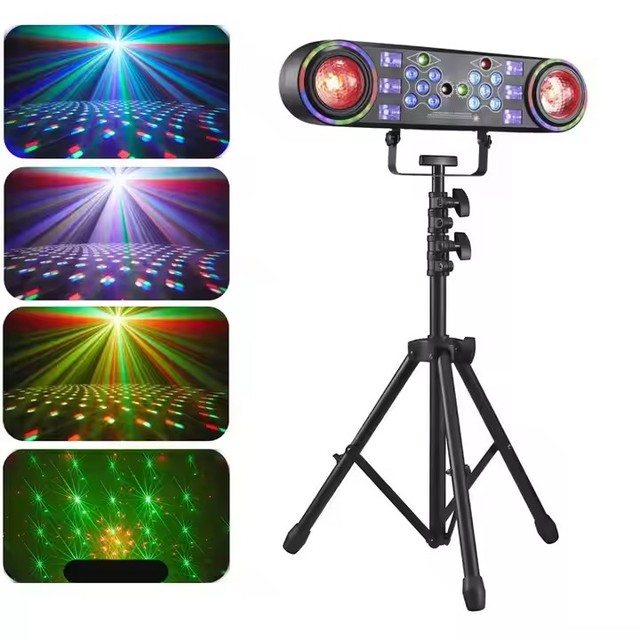 Dj Disco Lamp Mini Bracket Effect Lights Mobile Stage Lighting With Remote Control for Church Bar Wedding Ktv Nightclub Light