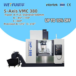 Centro de Mecanizado CNC de 5 Ejes WEIFU WF-380, Control FANUC, Servicio Mediano, Alta Precisión, Husillo BT40 de 10000 rpm, 24 Herramientas, 500 mm Z - Product Image 2