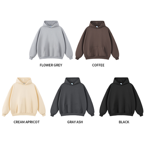 High Quality mens Blank Heavy Cotton french terry Oversized 520Gsm Streetwear Custom <b>Hoodie</b> Heavyweight <b>Hoodie</b> Manufacturers - Product Image 4