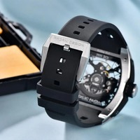 Reloj de Pulsera Mecánico Automático de Lujo para Hombre PAGANI Design PD-YS018, Estilo Esqueleto, Zafiro, Acero Inoxidable, Nuevo y Moderno