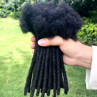 100% cheveux humains longues serrures Extension africaine torsion en vrac noir femmes à la main cheveux longs serrures Extension de cheveux humains