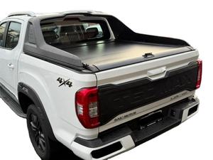 Couverture de benne de camionnette <span class=keywords><strong>4x4</strong></span> RAM <span class=keywords><strong>Silverado</strong></span> 1500 en alliage d'aluminium, étanche, rétractable, à volet roulant, avec verrouillage - Product Image 2