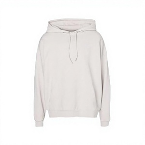 Sweat-shirt à capuche unisexe surdimensionné, couleur unie, coton French Terry, décontracté, pour l'automne, coupe classique, avec poche - Product Image 3