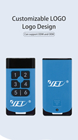 Télécommande sans fil YET2249 315/433.92mhz Code d'apprentissage/roulant/clonable Porte-clés pour porte de garage